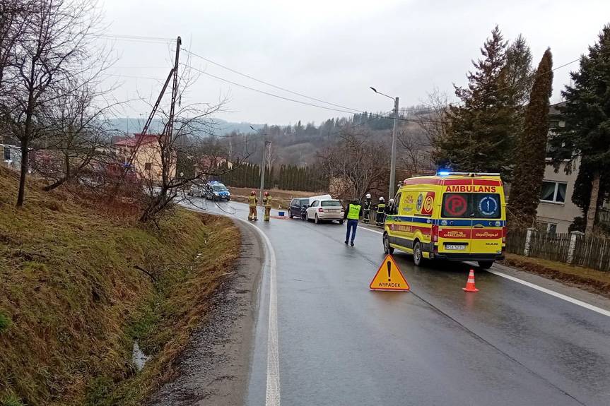 Czołowe zderzenie w Żyznowie