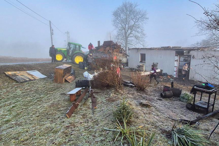 Solidarność mieszkańców gminy Korczyna wobec poszkodowanego w pożarze