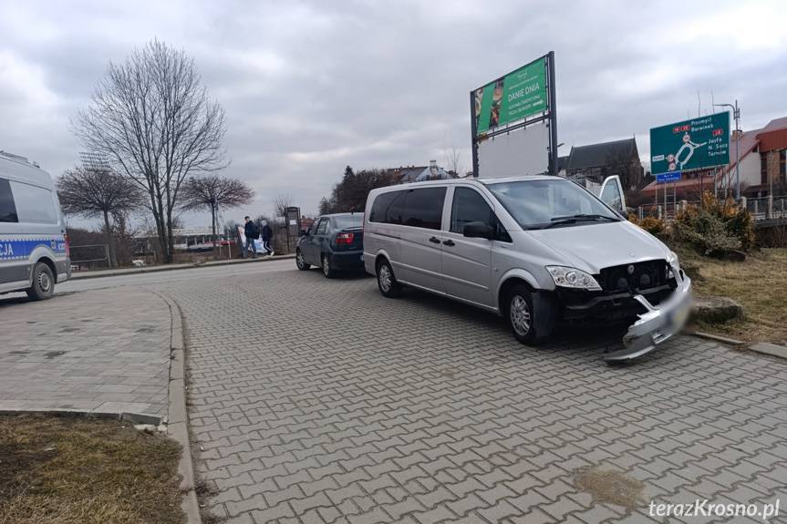 Zderzenie na Okrzei w Krośnie