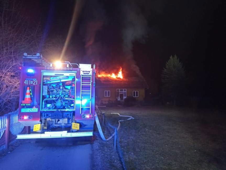 Tragiczny pożar w Brzozowie. Zginęły dwie osoby