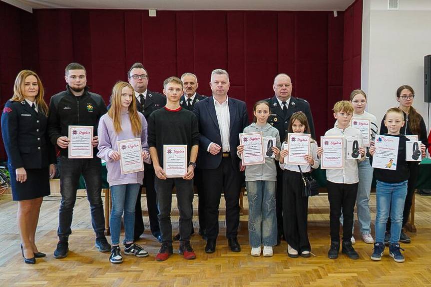 Młodzież zapobiega pożarom – finał gminny konkursu w Jaszczwi