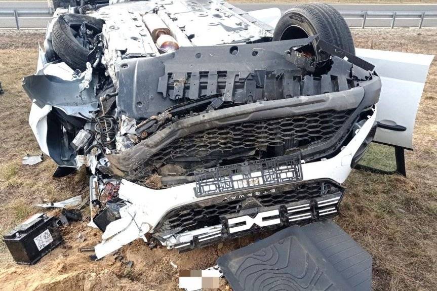 Wypadek na autostradzie A4 w Mirocinie