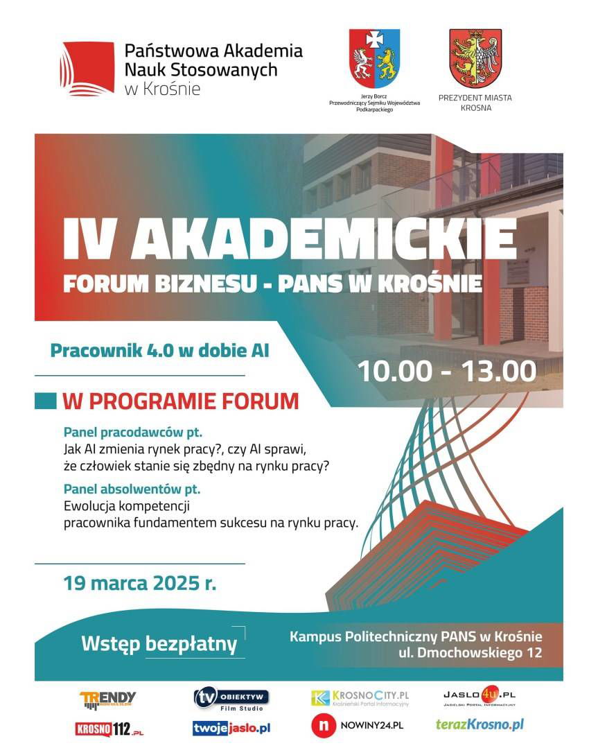 Zaproszenie na Akademickie Forum Biznesu w Krośnie