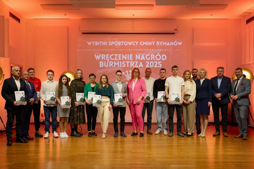 Burmistrz Gminy Rymanów nagrodził najlepszych sportowców