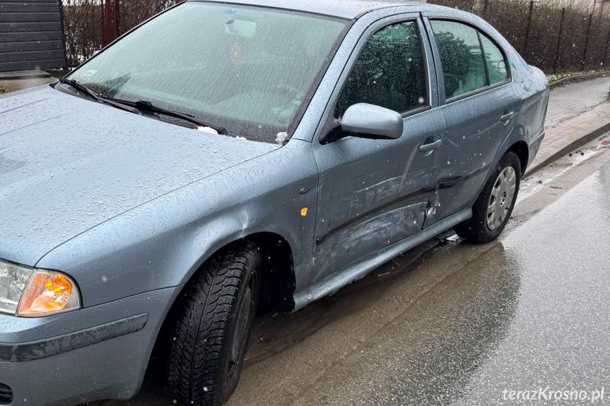 Kolizja na skrzyżowaniu w Krośnie