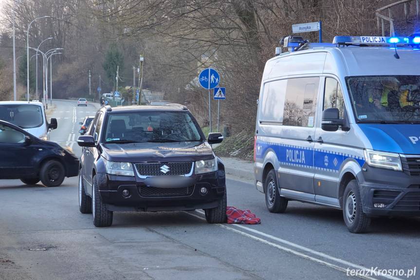 Potrącenie pieszej w Krośnie
