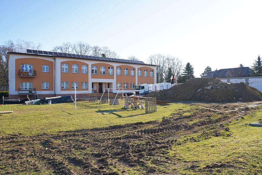 Budowa sali gimnastycznej w Żarnowcu idzie zgodnie z planem