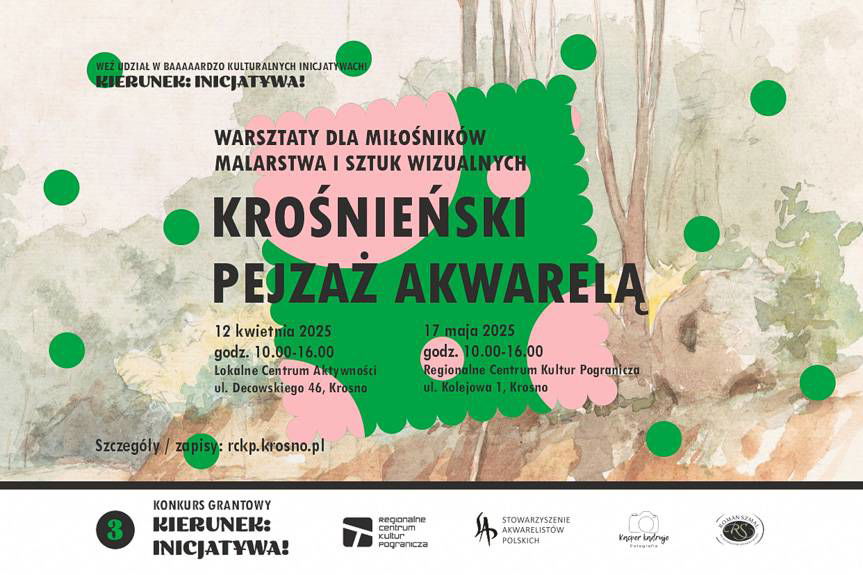 Krośnieński pejzaż akwarelą. Warsztaty akwarelowe 