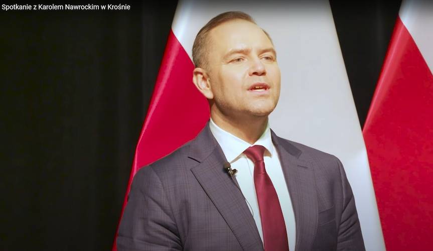 Karol Nawrocki w Krośnie. "To odpowiedni kandydat, na fotel prezydenta Polski" [WIDEO]