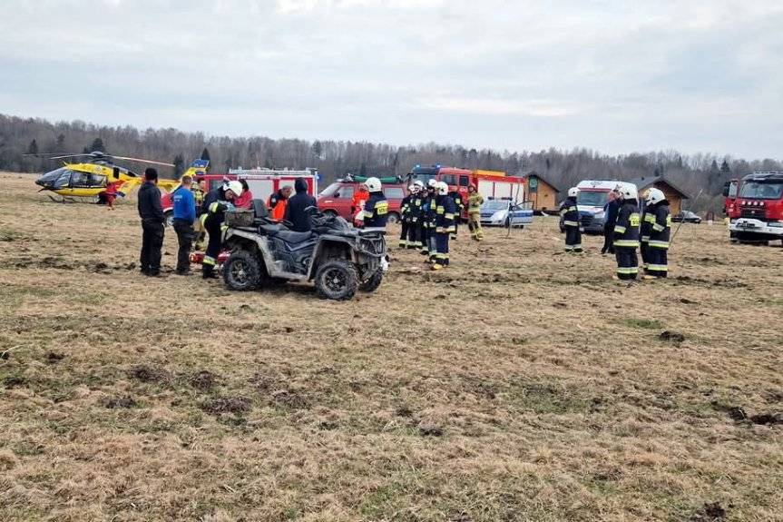 Wypadek na quadzie w miejscowości Michniowiec