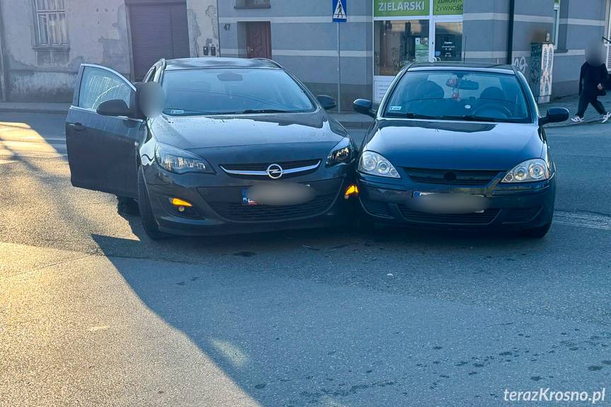 Poranna kolizja w Krośnie