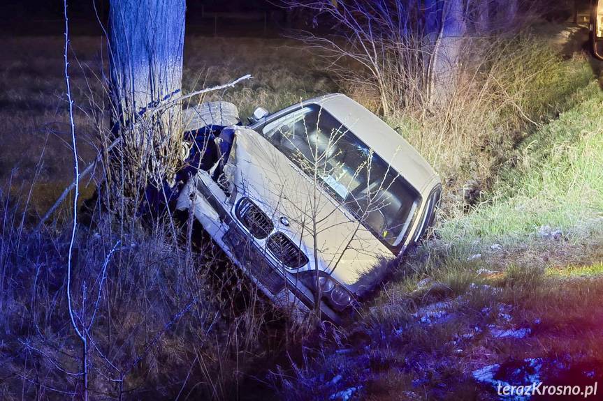 22-latek zakończył jazdę na drzewie