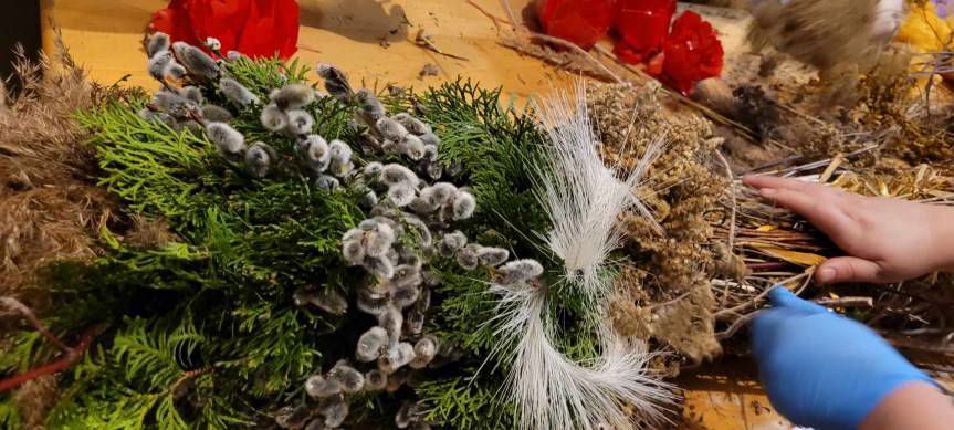 W Łężanach powstała kilkumetrowa palma