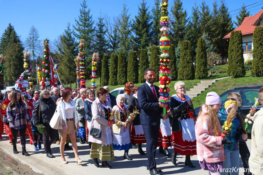 Barwna parada palm wielkanocnych w Głębokiem [ZDJĘCIA]