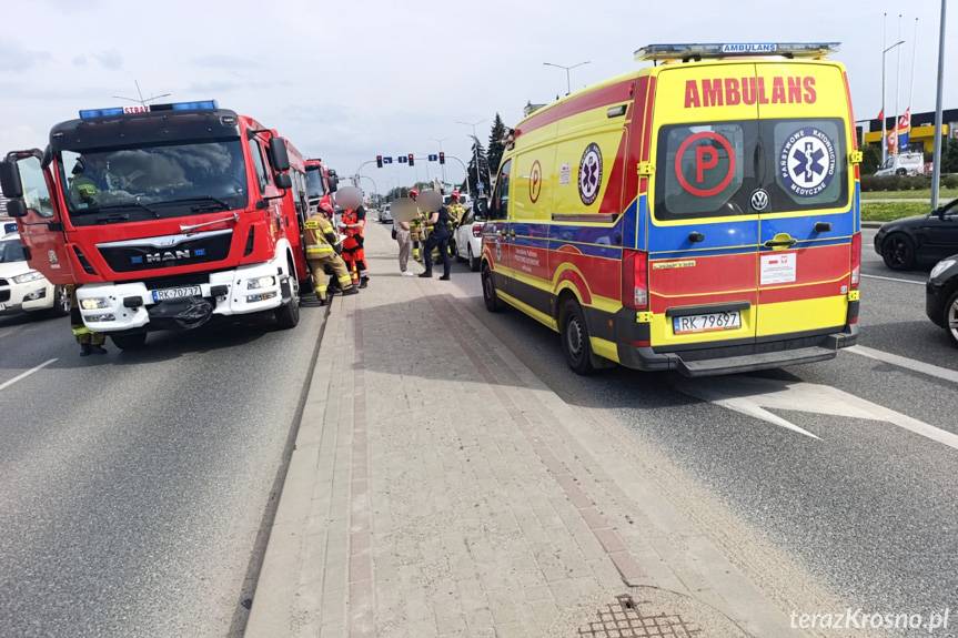 Krosno. Zderzenie dwóch samochodów