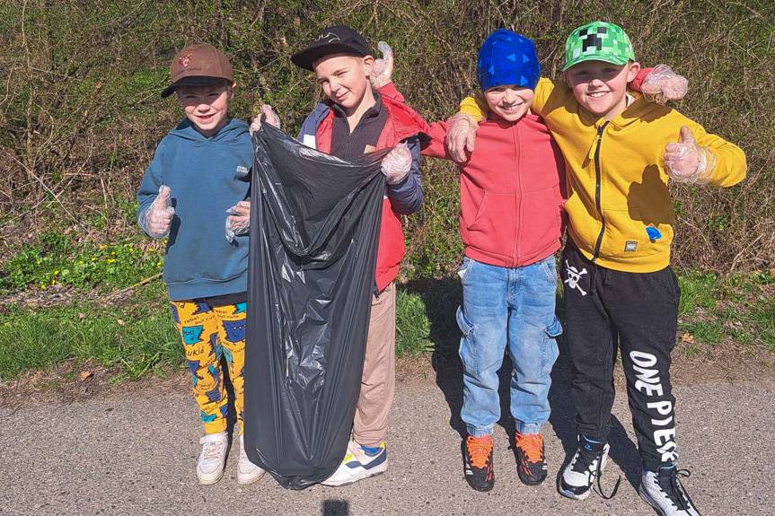 Ponad 4 tony śmieci mniej. Mieszkańcy Gminy Korczyna posprzątali swoją okolicę