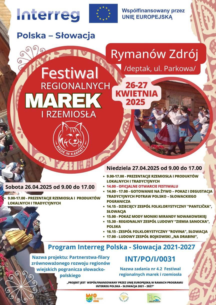 Festiwal regionalnych marek i rzemiosła w Rymanowie-Zdroju