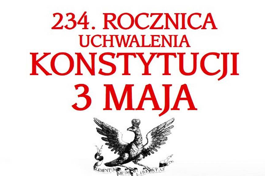 Święto Konstytucji 3 Maja w Krośnie - zaproszenie