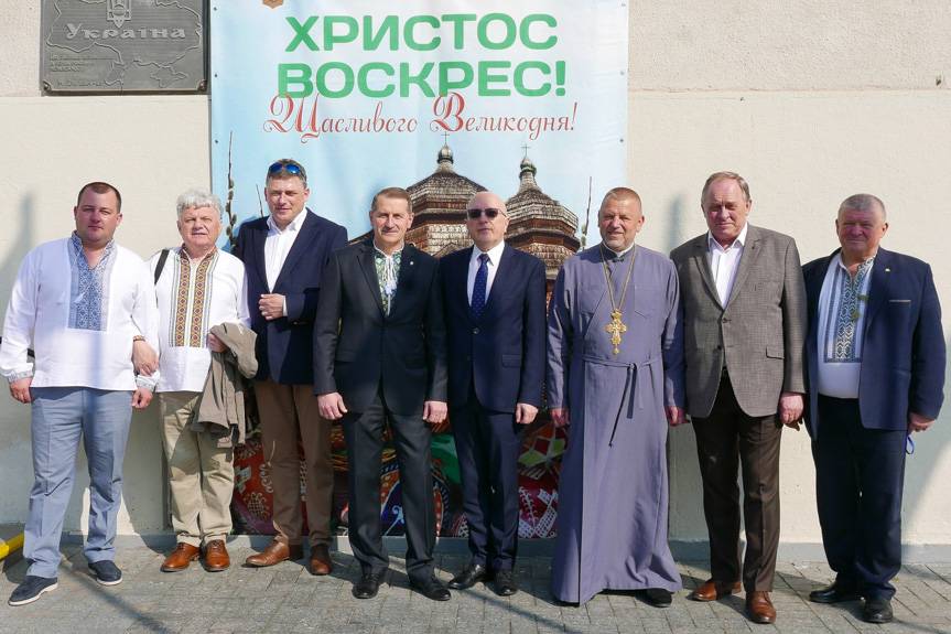 Delegacja z Miejsca Piastowego na uroczystościach w Drohobyczu