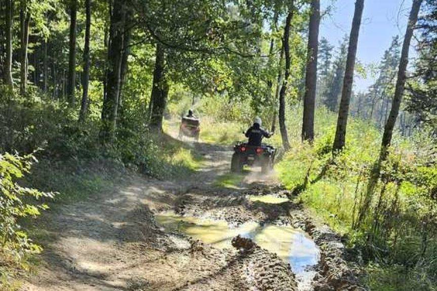 Wypadek z udziałem quada w Wysoczanach