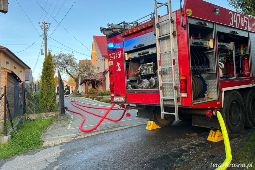 Lubatowa. Pożar kotłowni w budynku mieszkalnym
