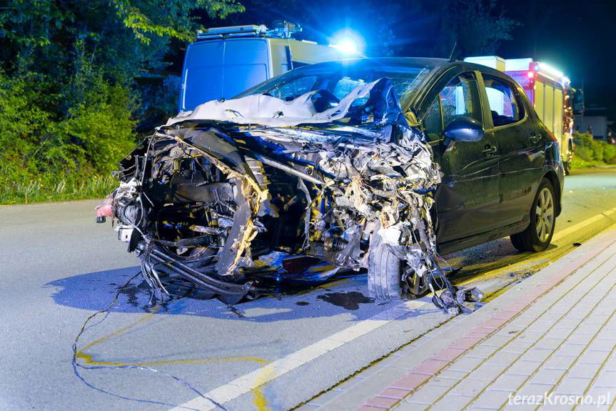 Wypadek w Iwoniczu na Długiej