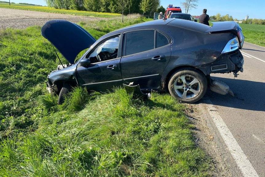 Zderzenie na trasie Dachnów - Lubaczów