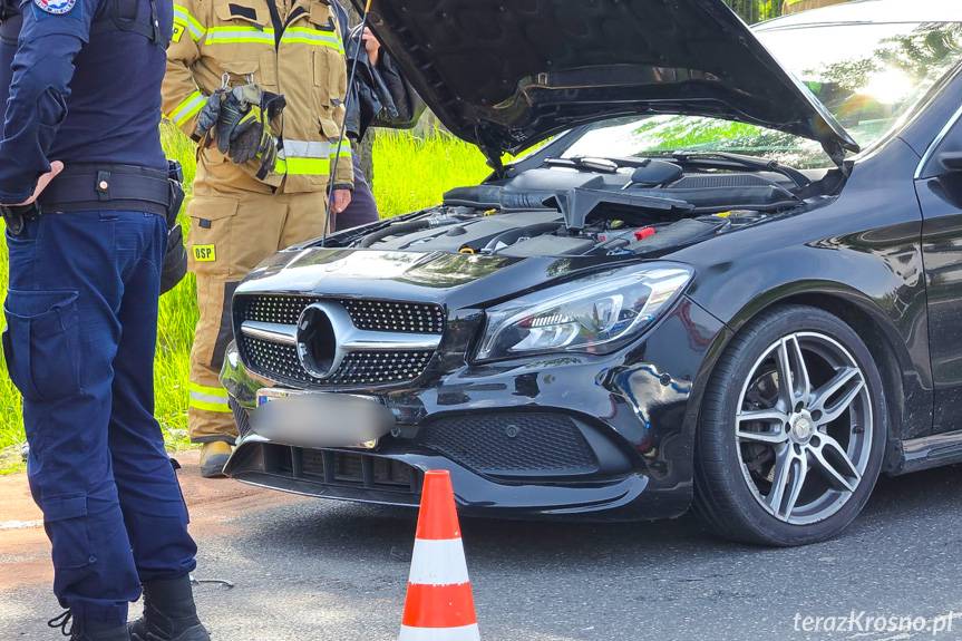 Potok. Zderzenie trzech samochodów