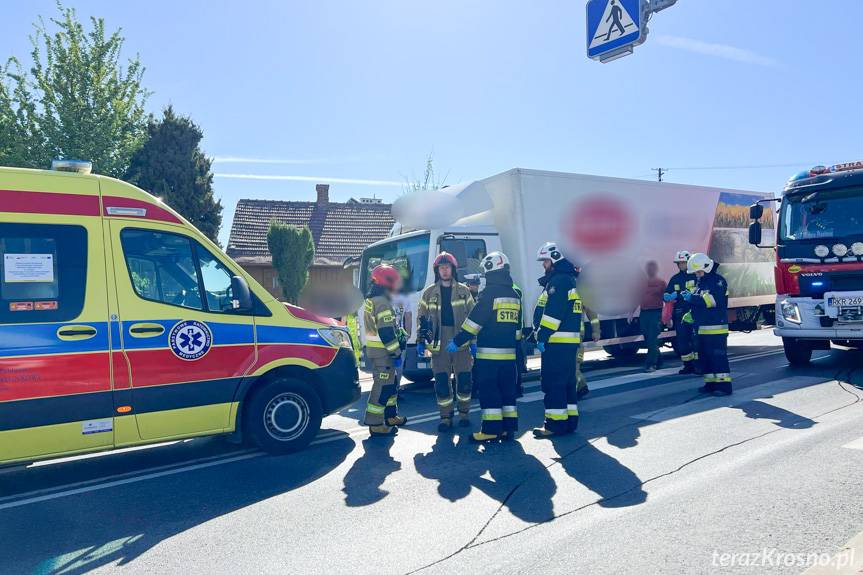 Potrącenie pieszej w Miejscu Piastowym