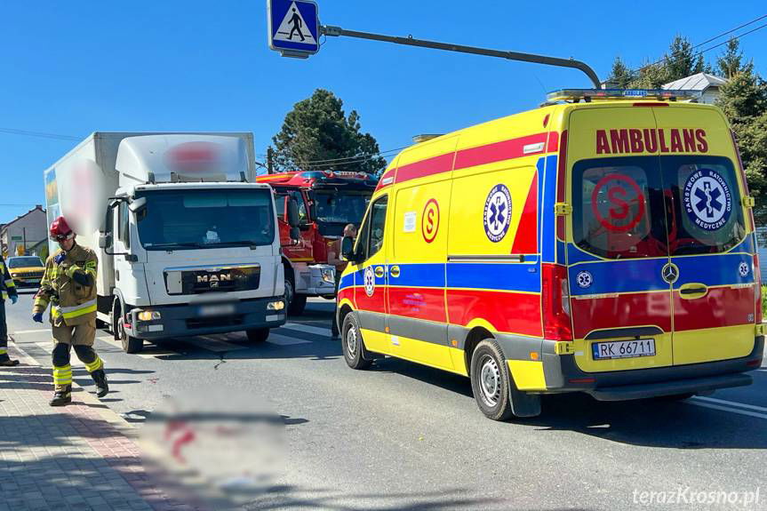 Potrącenie pieszej w Miejscu Piastowym