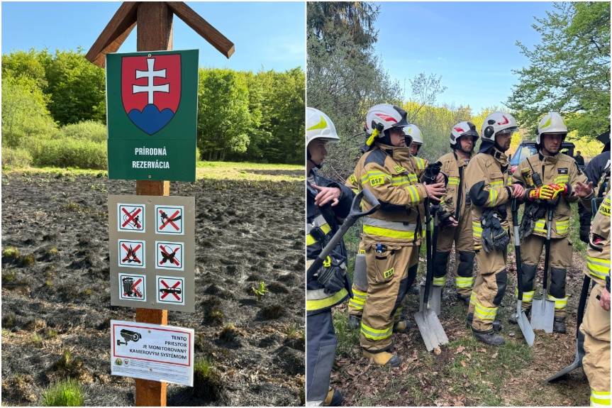Pożar w Woli Wyżnej przy granicy ze Słowacją