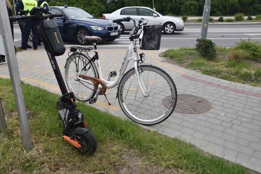 W Tarnobrzegu doszło do potrącenia nastolatka na hulajnodze