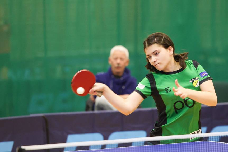 Zuzanna Kwaśnicka wicemistrzynią Polski kadetek w tenisie stołowym