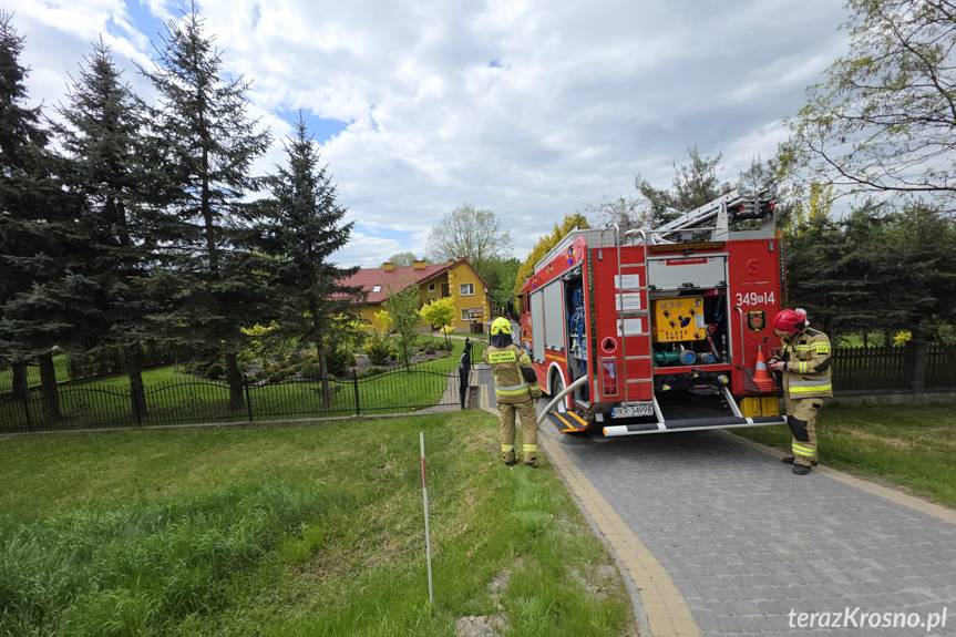 Pożar w budynku w Równem