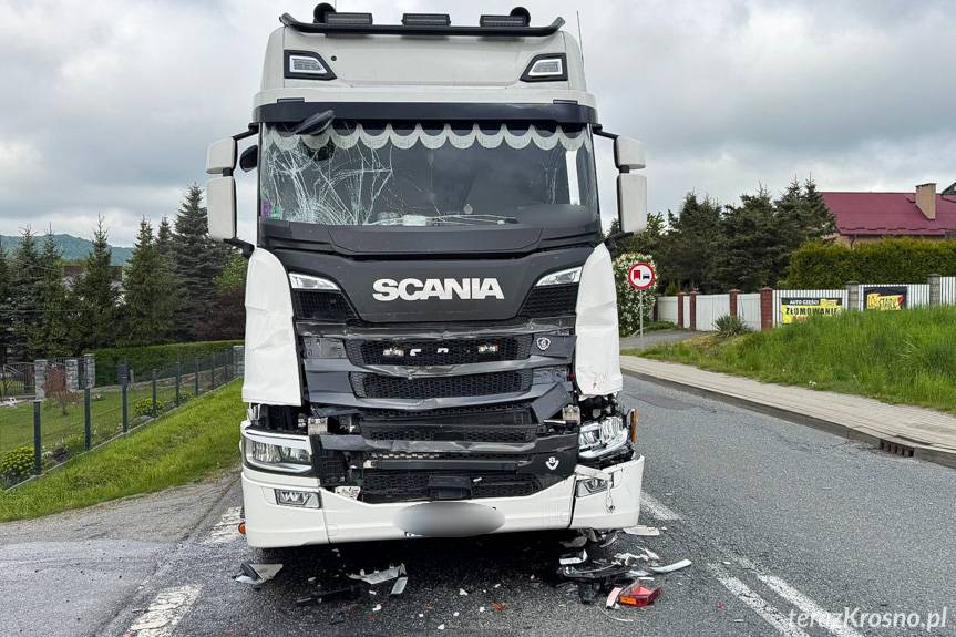 Głojsce. Zderzenie dwóch ciężarówek