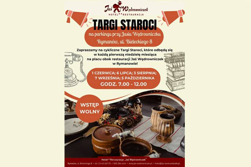 Targi Staroci i Rękodzieła w Rymanowie - ruszają już 1 czerwca