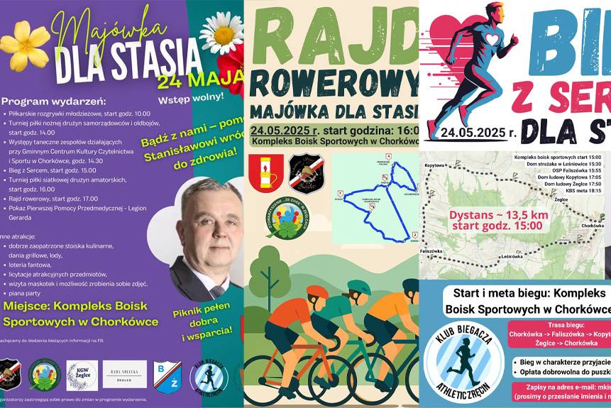 Turnieje, rajd, licytacje. Majówka dla Stasia już 24 maja