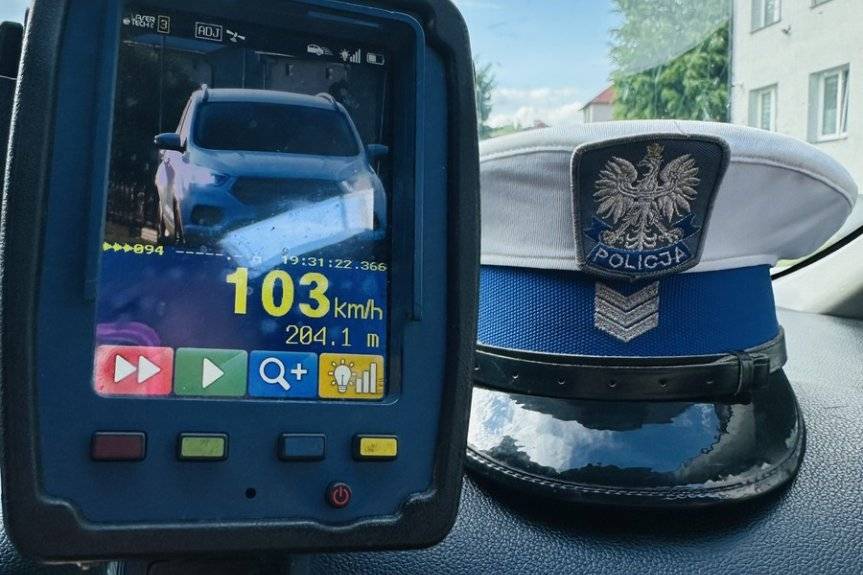 32–latek jechał w obszarze zabudowanym 103 km/h