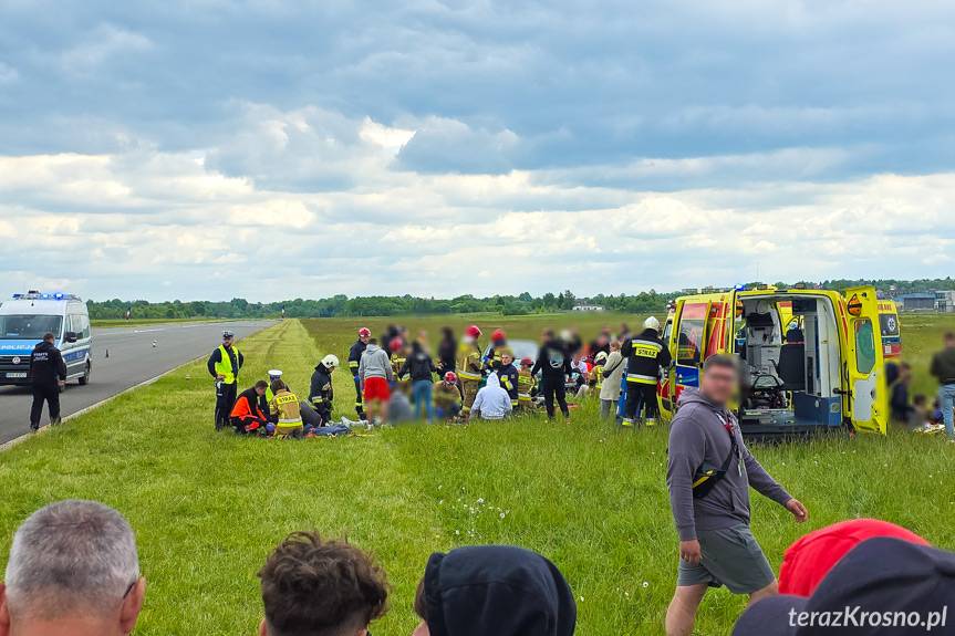 Wypadek na lotnisku w Krośnie. Jest oświadczenie organizatora