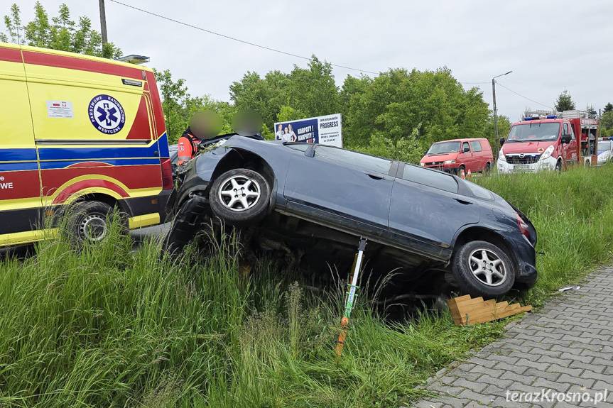 Wypadek na Rzeszowskiej w Krośnie