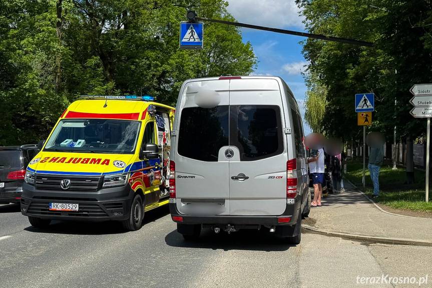 Zderzenie dwóch samochodów w Miejscu Piastowym
