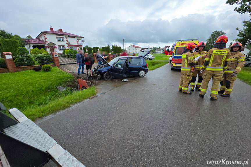 Uderzyła w betonowy przepust