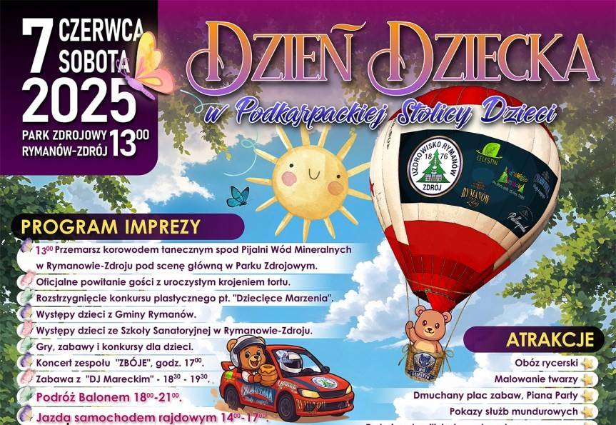 Zaproszenie na Dzień Dziecka do Podkarpackiej Stolicy Dzieci