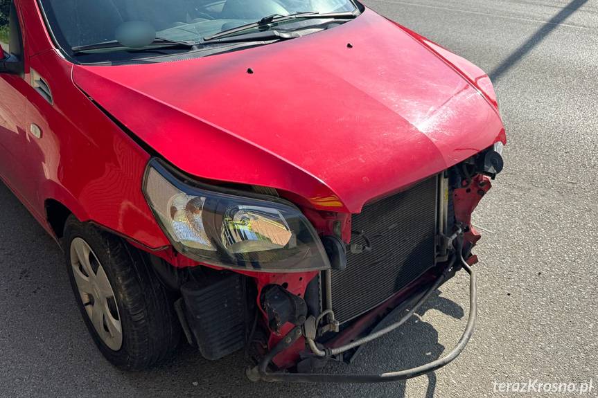 Kolizja dwóch samochodów w Iwoniczu