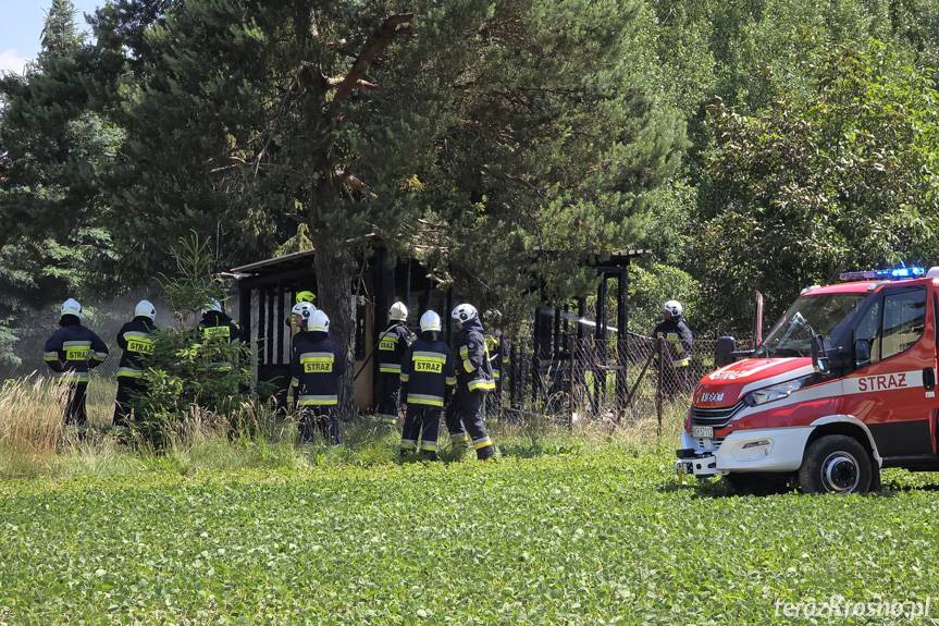 Pożar szopy we Wrocance