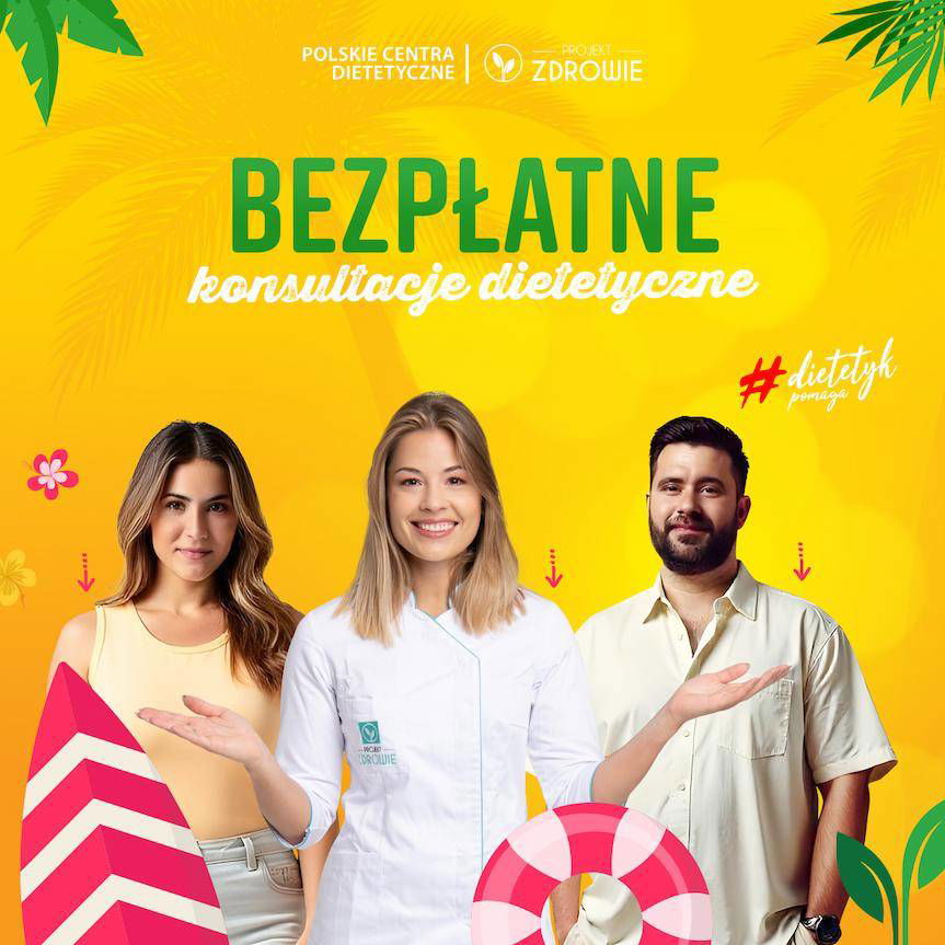 Darmowe konsultacje w gabinecie dietetycznym Projekt Zdrowie w Krośnie w ramach akcji "Lato w formie, waga w normie"