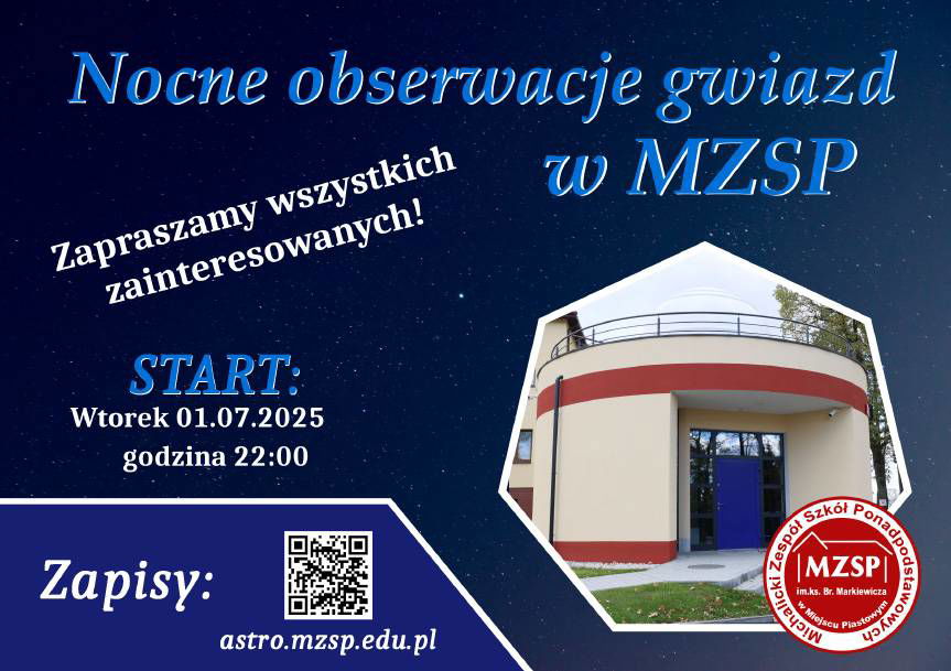 Nocne obserwacje nieba już 1 lipca w astrobazie Michalitów