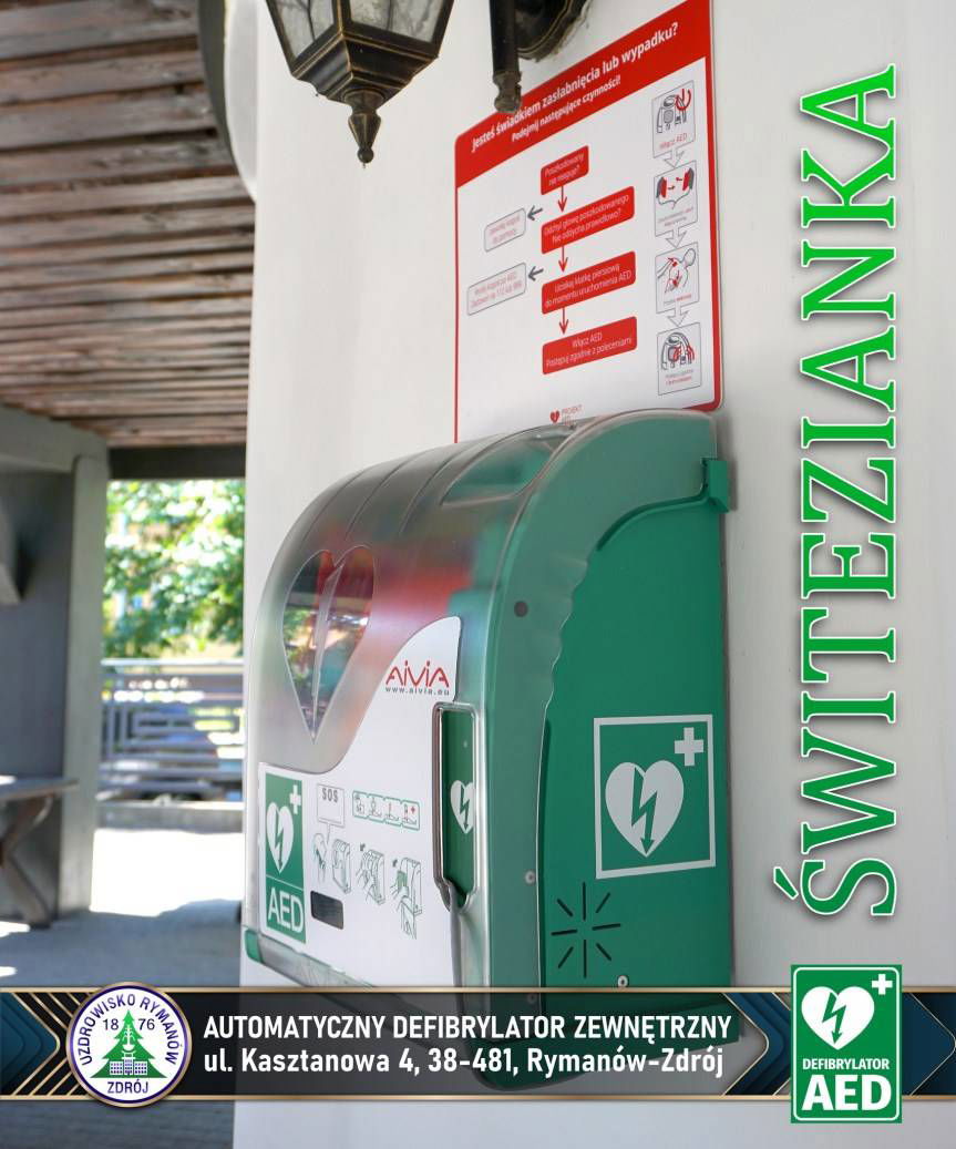W trosce o bezpieczeństwo. Defibrylatory AED przy Eskulapie i Świteziance