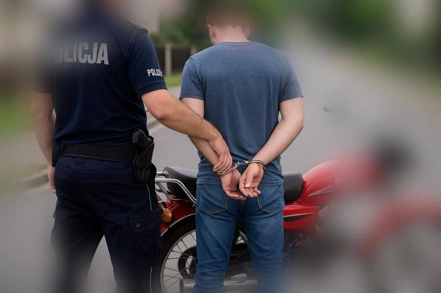 Awantura u ciotki i ucieczka motorowerem po alkoholu
