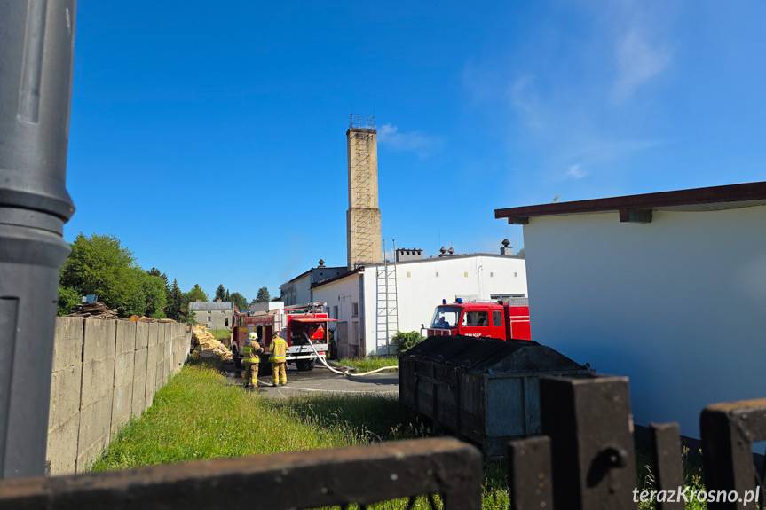 Pożar w piekarni w Jedliczu